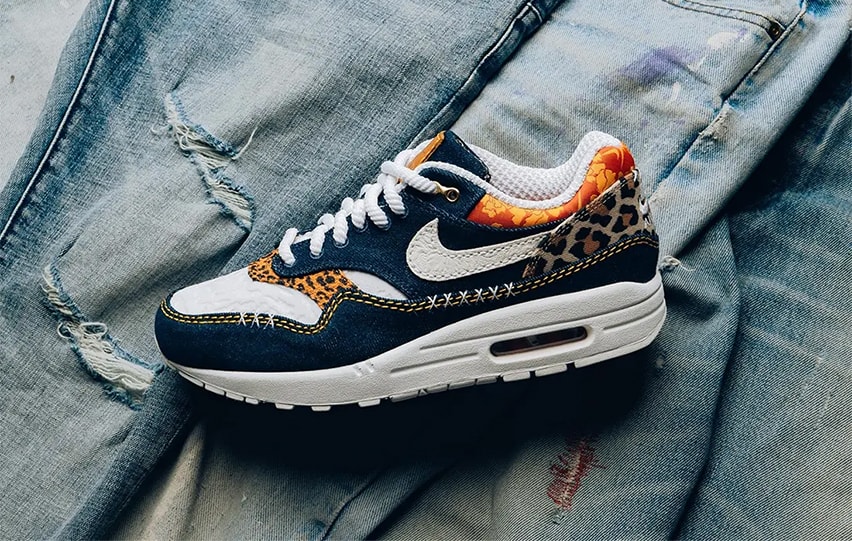 Nike Air Max 1 Premium Denim Leopard