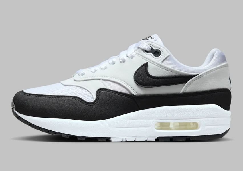 Nike Air Max 1 Wmns White Black F Oto 2