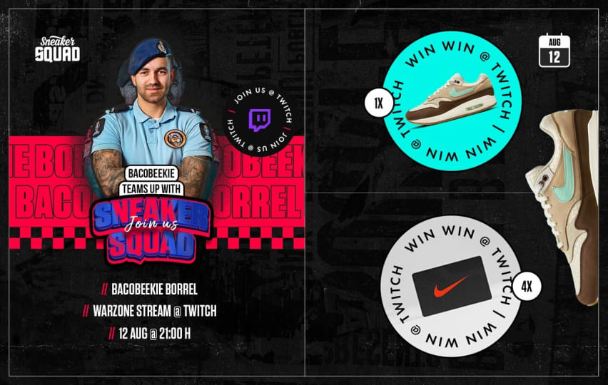 Sneaker Squad x Baco Beekie Twitch Prijzen