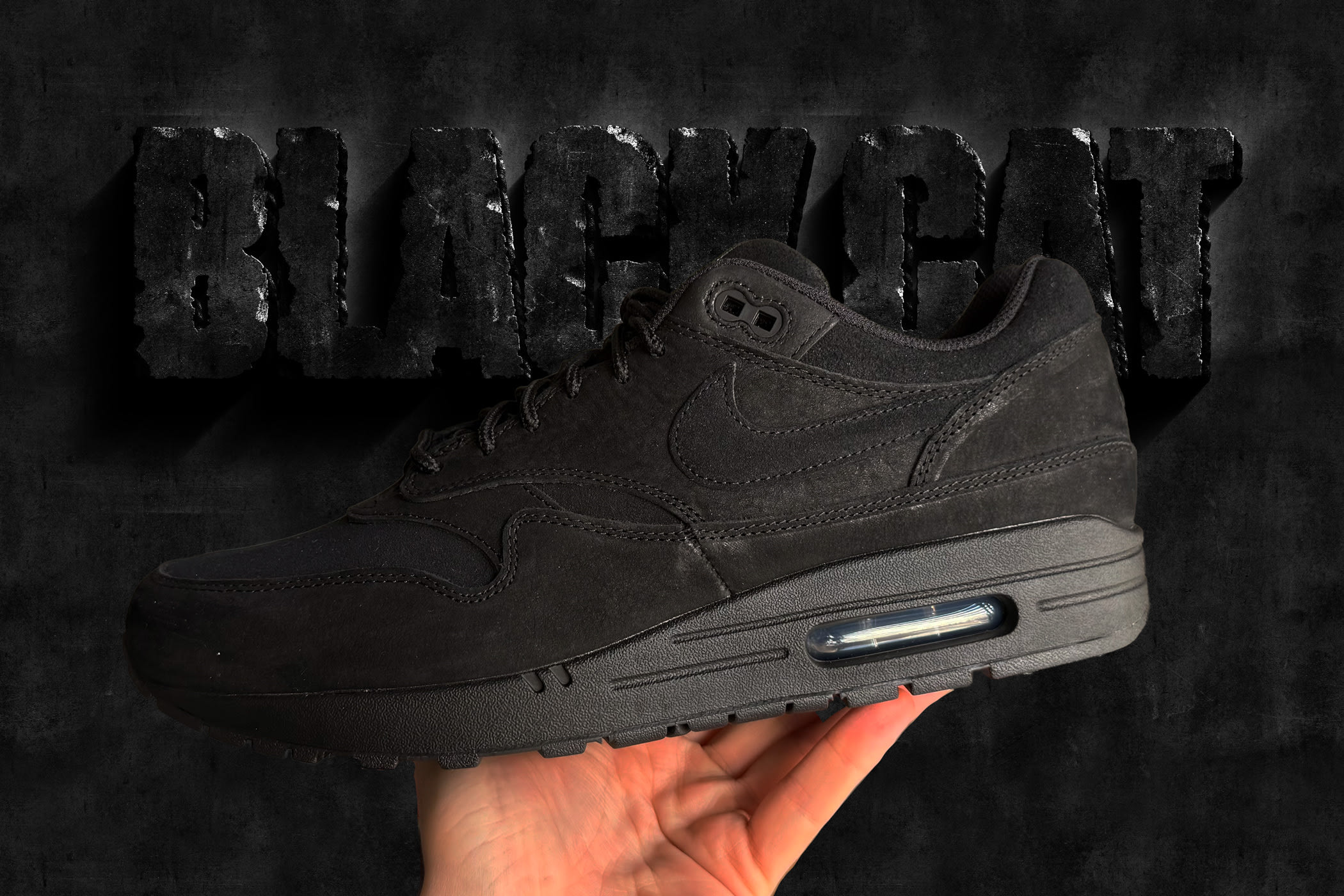 0 nike air max 1 premium black cat hv8065 001