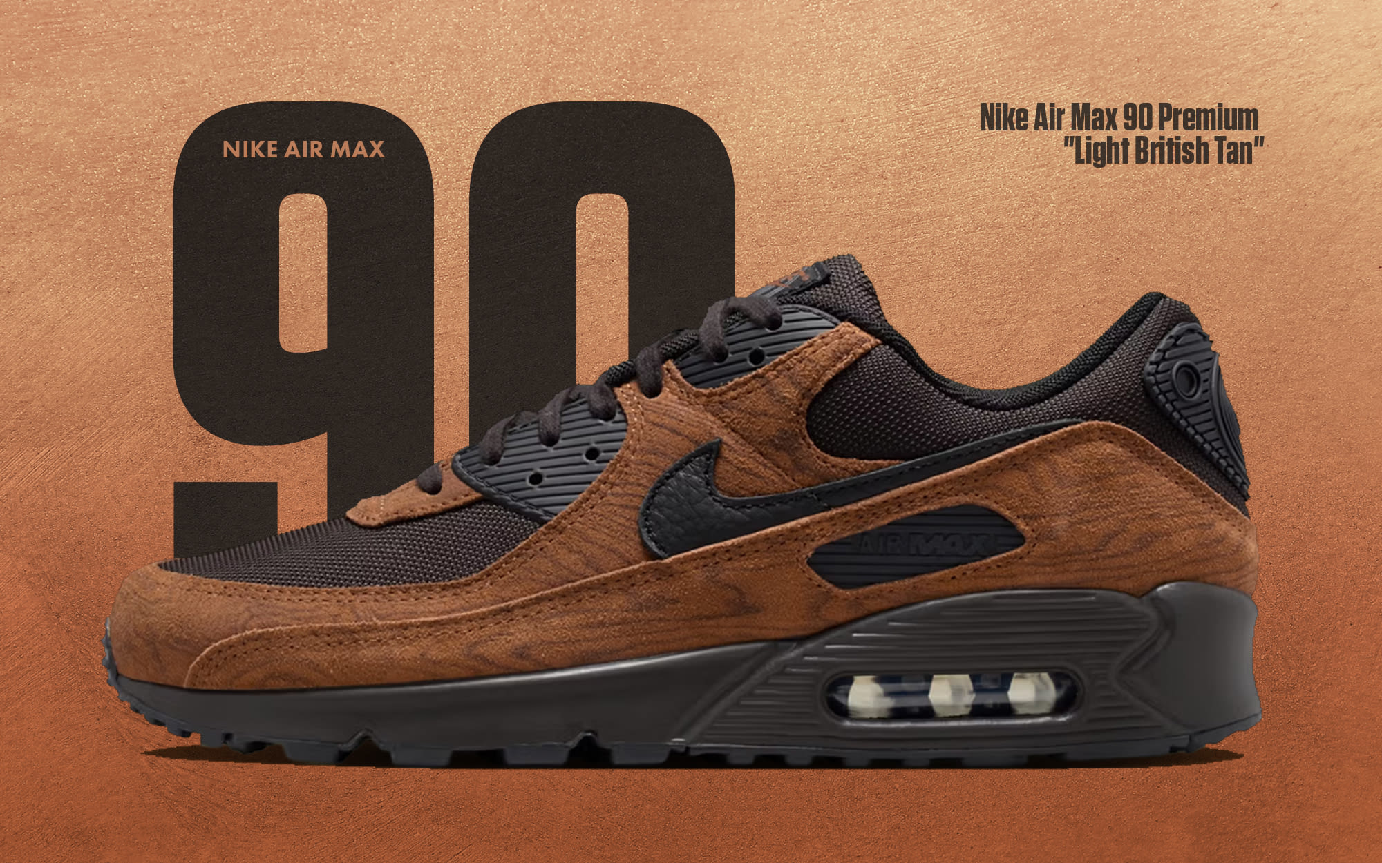 00 nike air max 90 premium light british tan iq0283 281