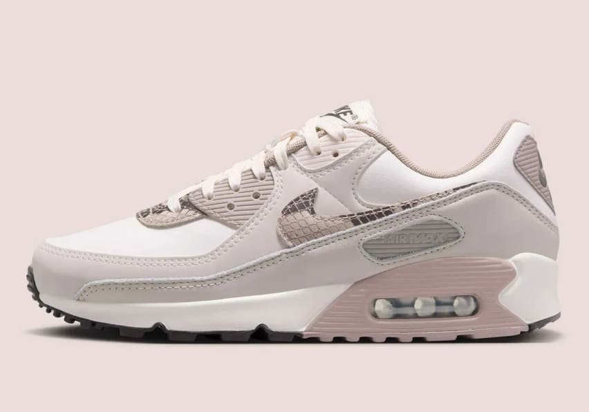 1 nike air max 90 wmns light pink snakeskin hv4915 100