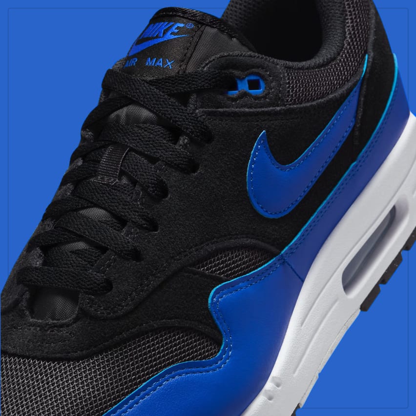 2 nike air max 1 black hyper royal fz5808 010