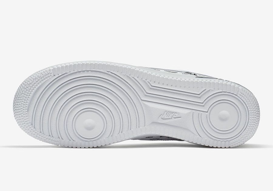 Branding to the max op deze Nike Air Force 1 Low