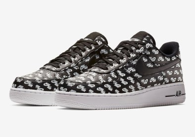 Branding to the max op deze Nike Air Force 1 Low