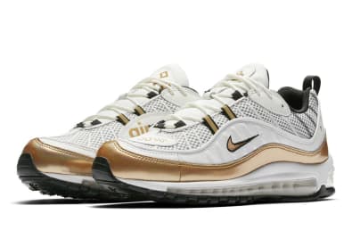 Nike Air Max 98 Gold & White UK Edition