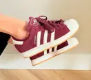3 adidas superstar maroon off white hq4913