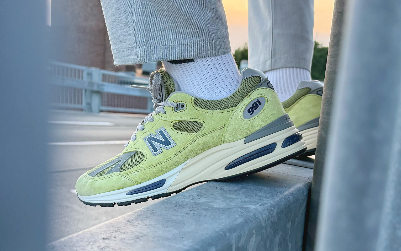 3 new balance made in uk 991v2 summer brights green banana u991wg2