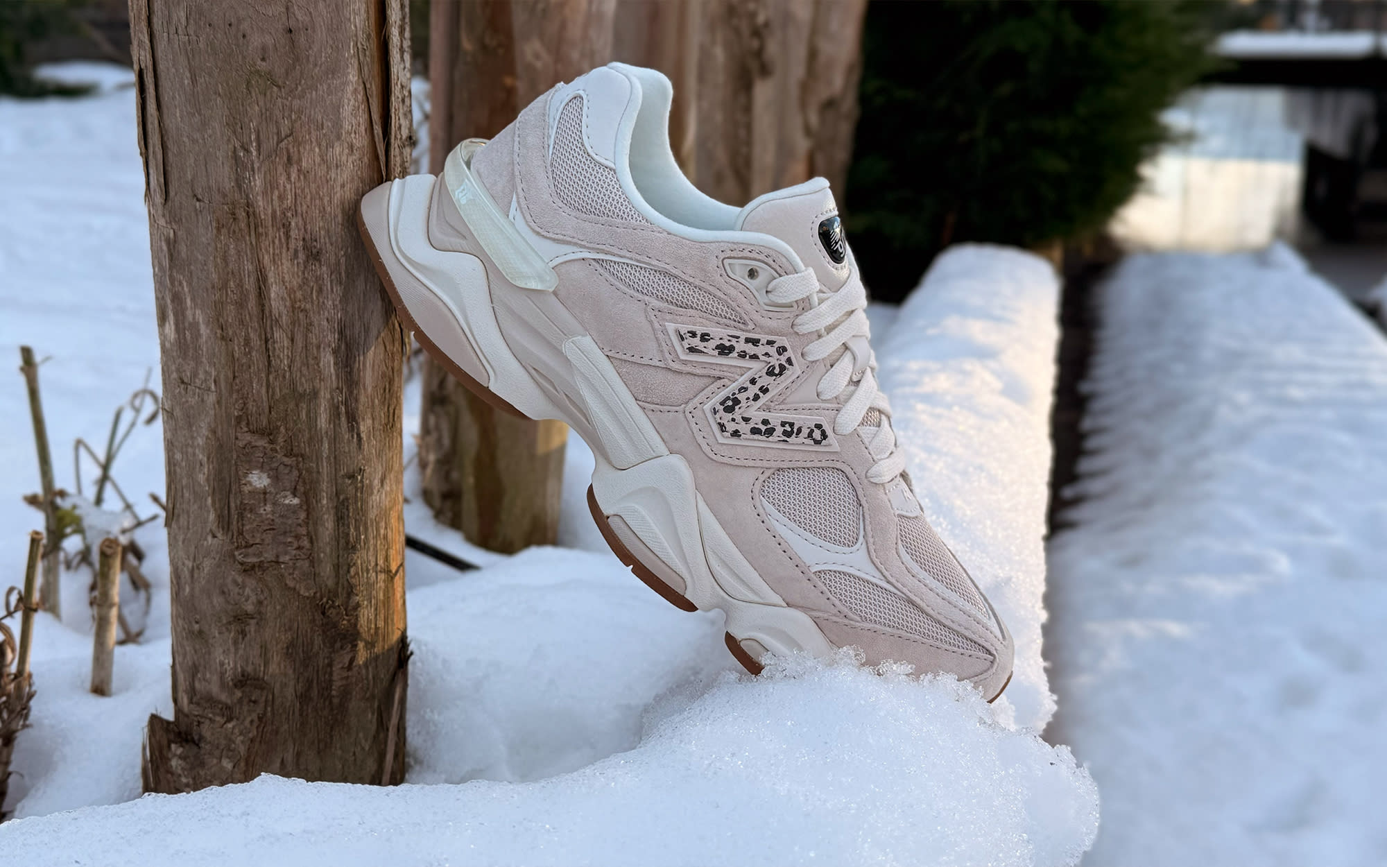 5 New Balance 9060 Sea Salt Leopard Print U9060 ASP