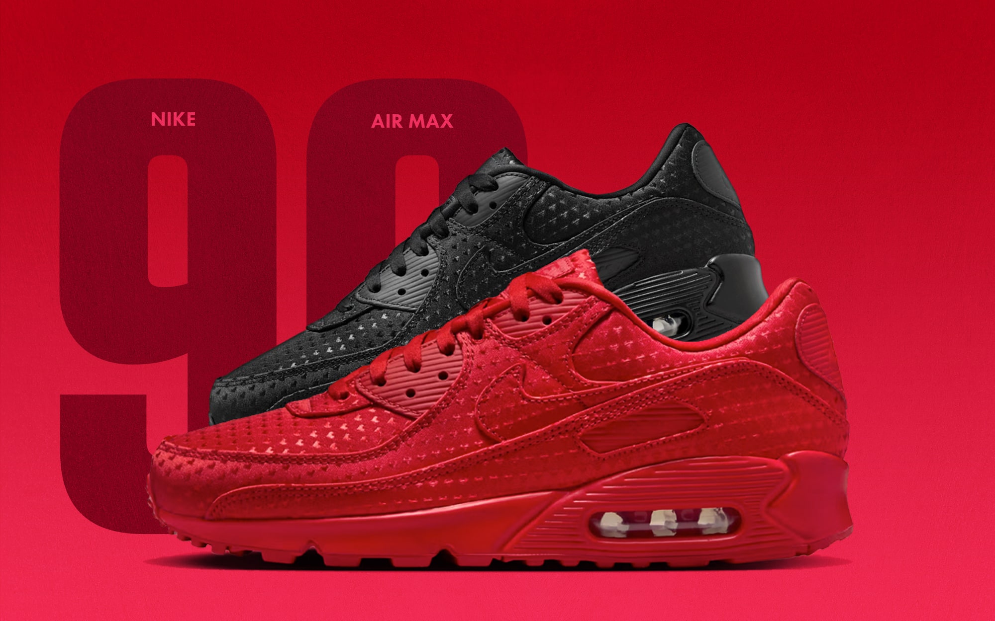 6 Nike Air Max 90 Premium Valentines Day Red IB6606 600