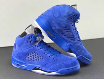 De Air Jordan 5 Blue Suede Is Vanaf September Verkrijgbaar