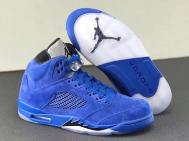 De Air Jordan 5 Blue Suede Is Vanaf September Verkrijgbaar