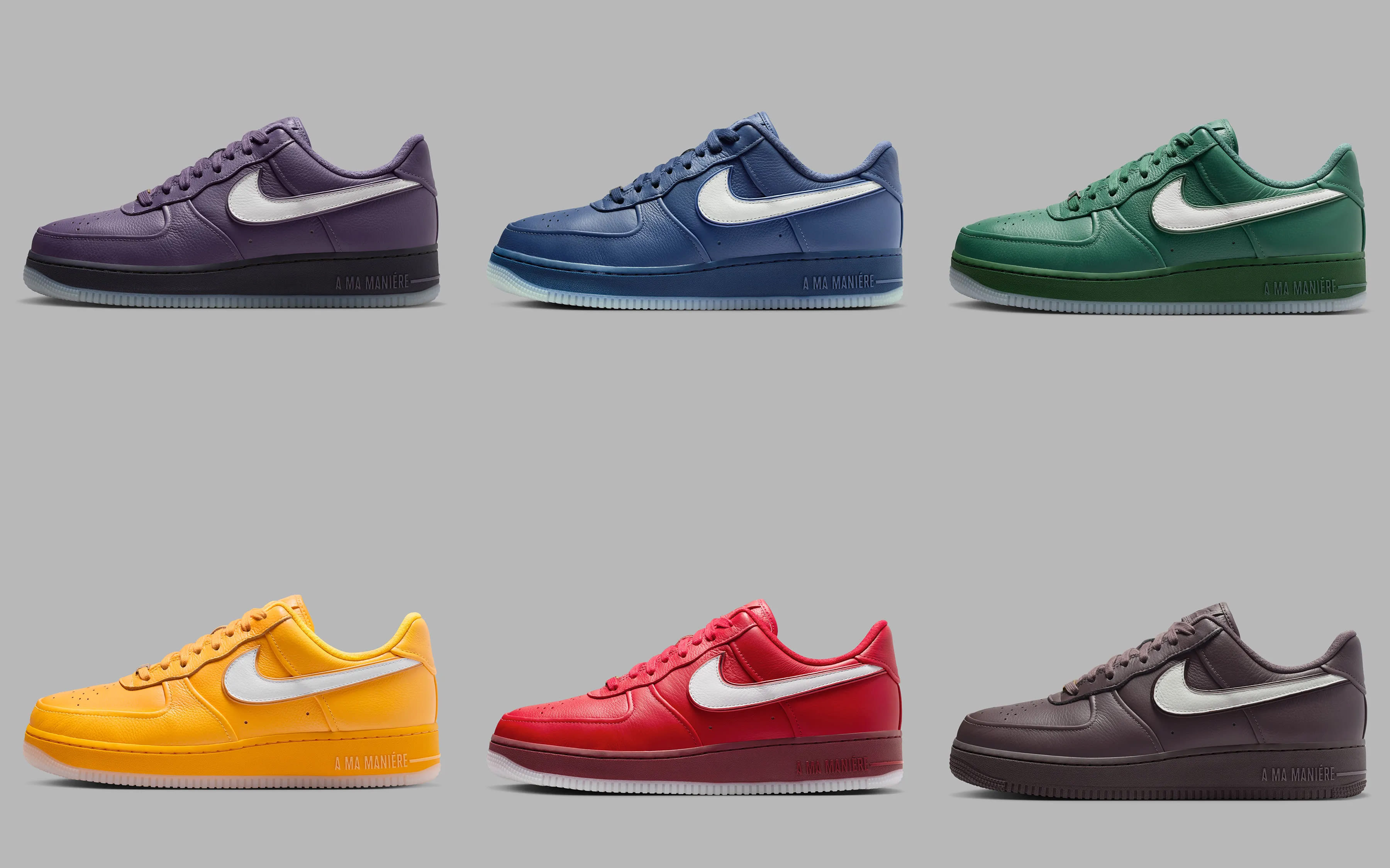A Ma Maniere en Nike geven de Air Force 1 zes nieuwe While You Were Sleeping colorways 2026