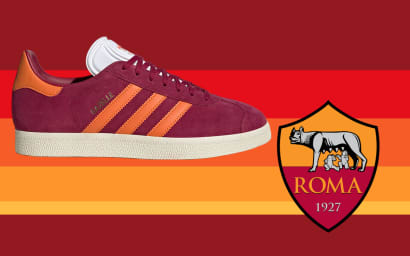 AS Roma x Adidas Gazelle Burgundy