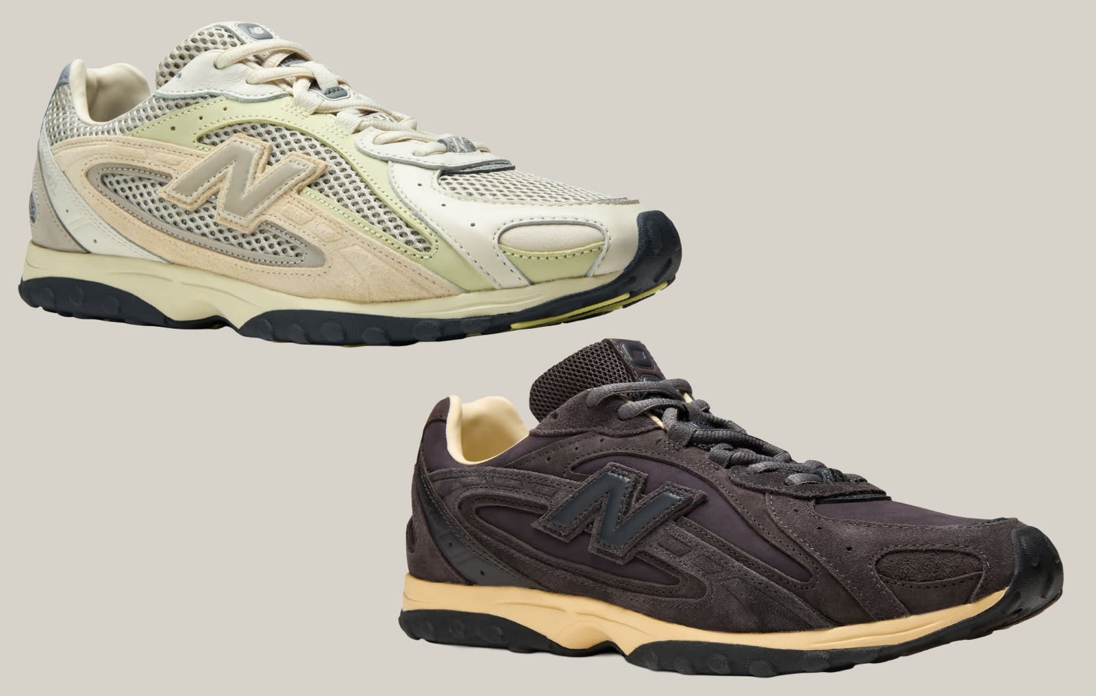 AURALEE x New Balance 204 L Brown Cream 2026