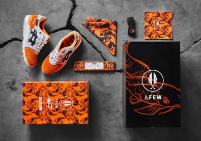 Afew, BEAMS en ASICS gaan de samenwerking aan voor de Gel-Lyte III "Orange Koi"