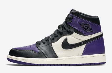 De Officiële Foto's Van De Air Jordan 1 Pine Green & Court Purple