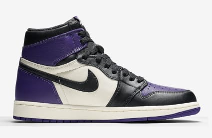 De Officiële Foto's Van De Air Jordan 1 Pine Green & Court Purple