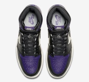 De Officiële Foto's Van De Air Jordan 1 Pine Green & Court Purple