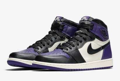 De Officiële Foto's Van De Air Jordan 1 Pine Green & Court Purple