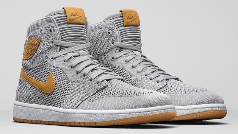 Air Jordan 1 Flyknit Wolf Grey
