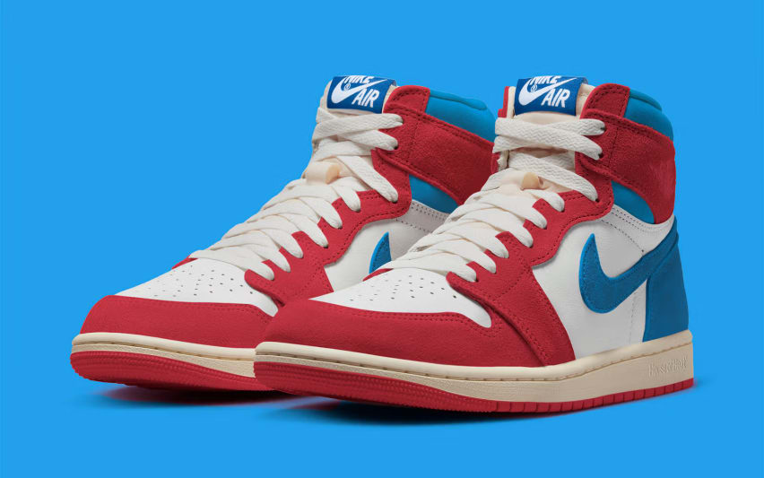 Air Jordan 1 High OG University Red Dark Powder Blue