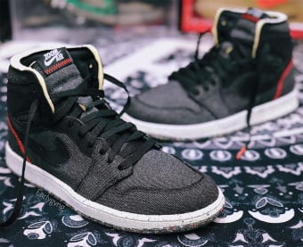 De Air Jordan 1 High Zoom is gemaakt van gerecycled materiaal