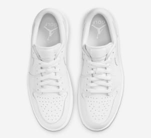 Air Jordan 1 Low Golf Triple White Foto 4