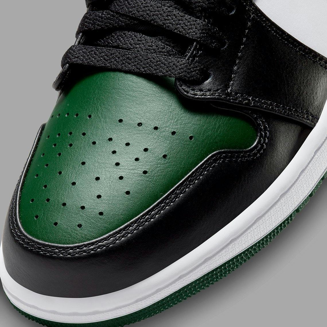 green toe jordan 1 low release date