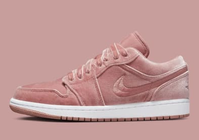 Air Jordan 1 Low Pink Velvet Foto 2