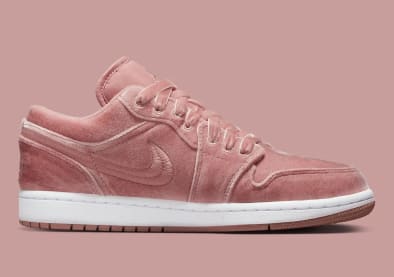 Air Jordan 1 Low Pink Velvet Foto 3