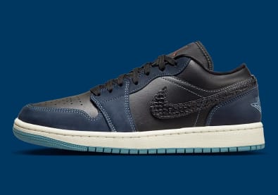 Air Jordan 1 Low SE Black Midnight Navy Foto 3