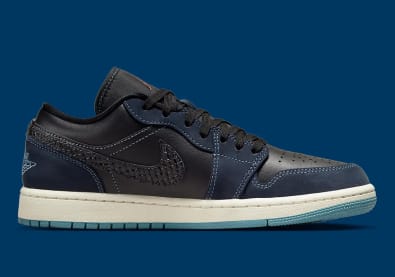 Air Jordan 1 Low SE Black Midnight Navy Foto 4