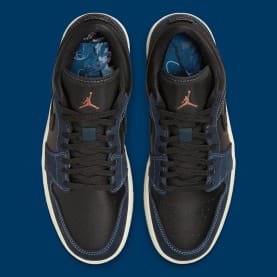 Air Jordan 1 Low SE Black Midnight Navy Foto 5