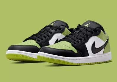 Air Jordan 1 Low Vivid Green Snakeskin Foto 2