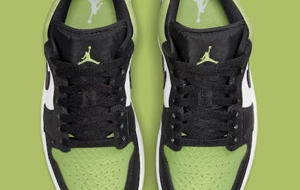 Air Jordan 1 Low Vivid Green Snakeskin Foto 5