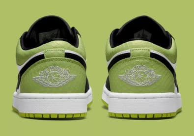 Air Jordan 1 Low Vivid Green Snakeskin Foto 6