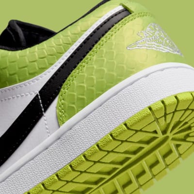 Air Jordan 1 Low Vivid Green Snakeskin Foto 9