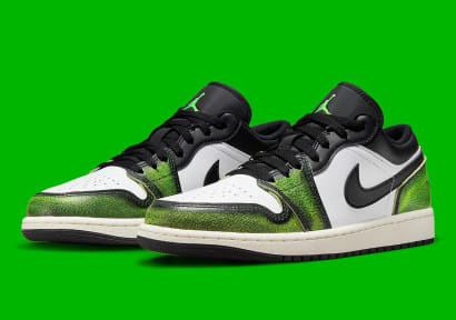 Air Jordan 1 Low Wear Away Electric Green Foto 1