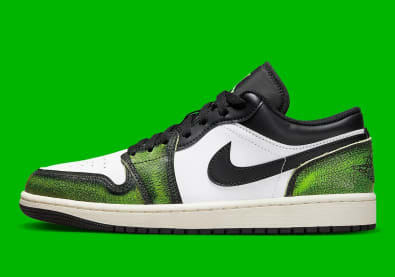 Air Jordan 1 Low Wear Away Electric Green Foto 2