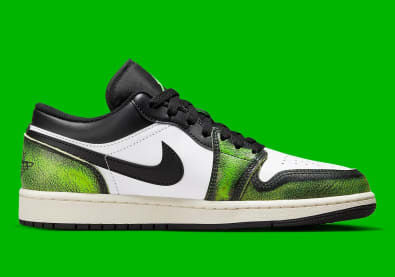 Air Jordan 1 Low Wear Away Electric Green Foto 3