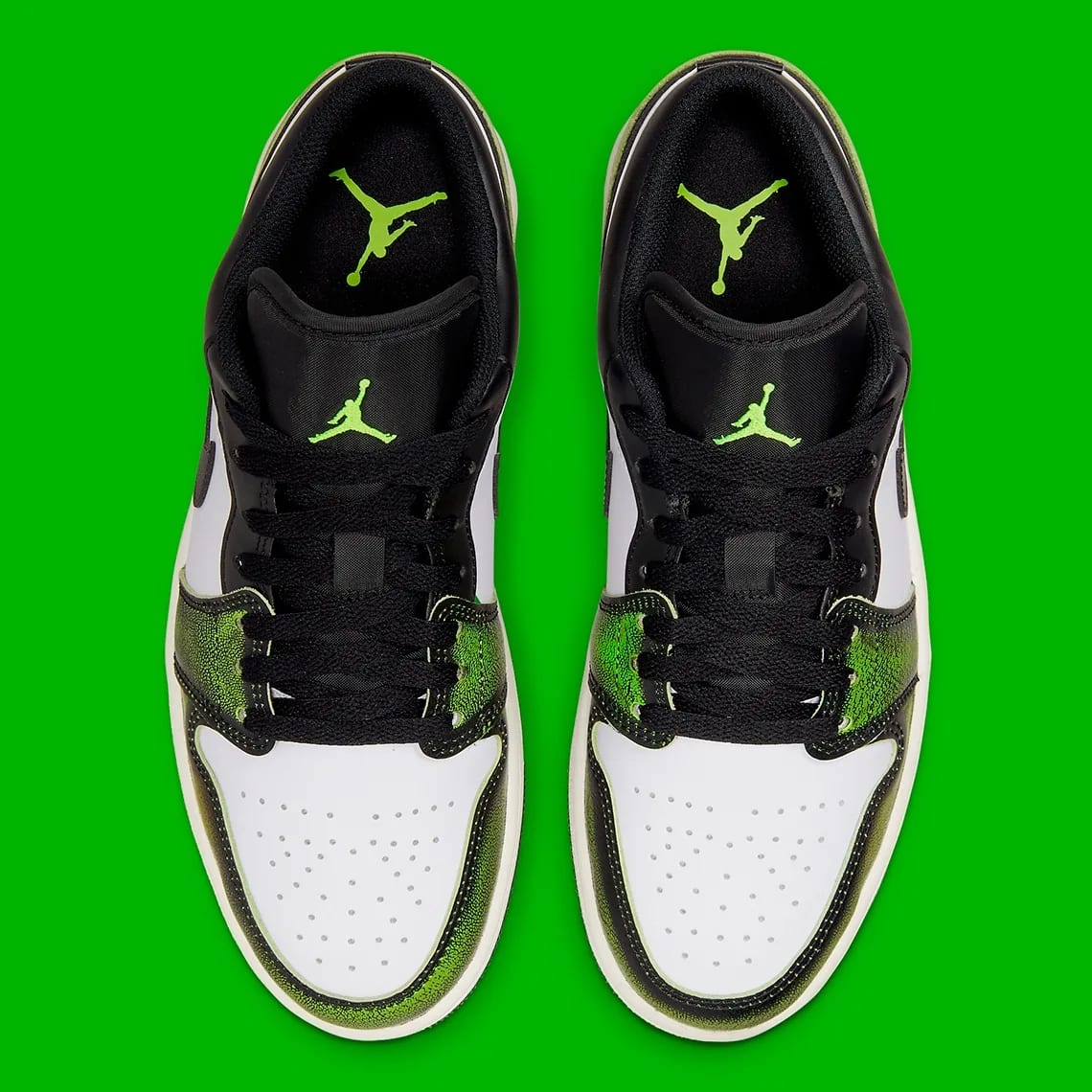 Air Jordan 1 Low Wear Away Electric Green Foto 4