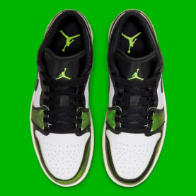 Air Jordan 1 Low Wear Away Electric Green Foto 4