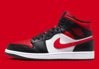 Air Jordan 1 Mid Bred Toe Foto 2