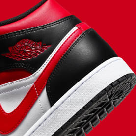 Air Jordan 1 Mid Bred Toe Foto 8