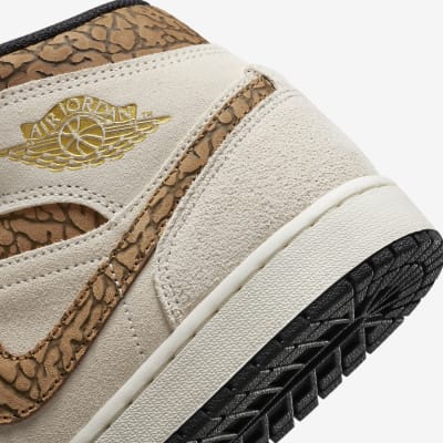 Air Jordan 1 Mid Brown Elephant Foto 8