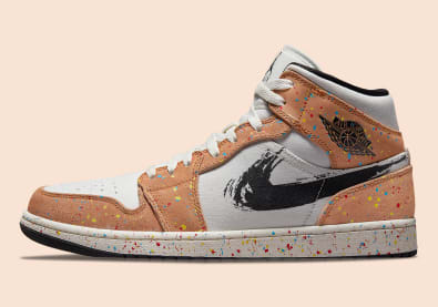 Air Jordan 1 Mid Brushstroke Foto 2