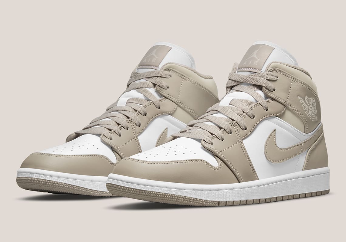 air jordan 1 mid linen womens