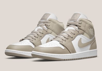 Air Jordan 1 Mid Linen Foto 1