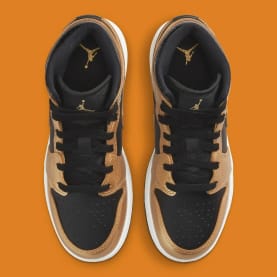 Air Jordan 1 Mid Metallic Gold Foto 4